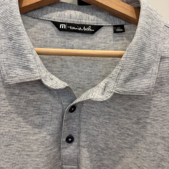 Travis Mathew Long Sleeve Performance Polo Gray XXL - Picture 2 of 13